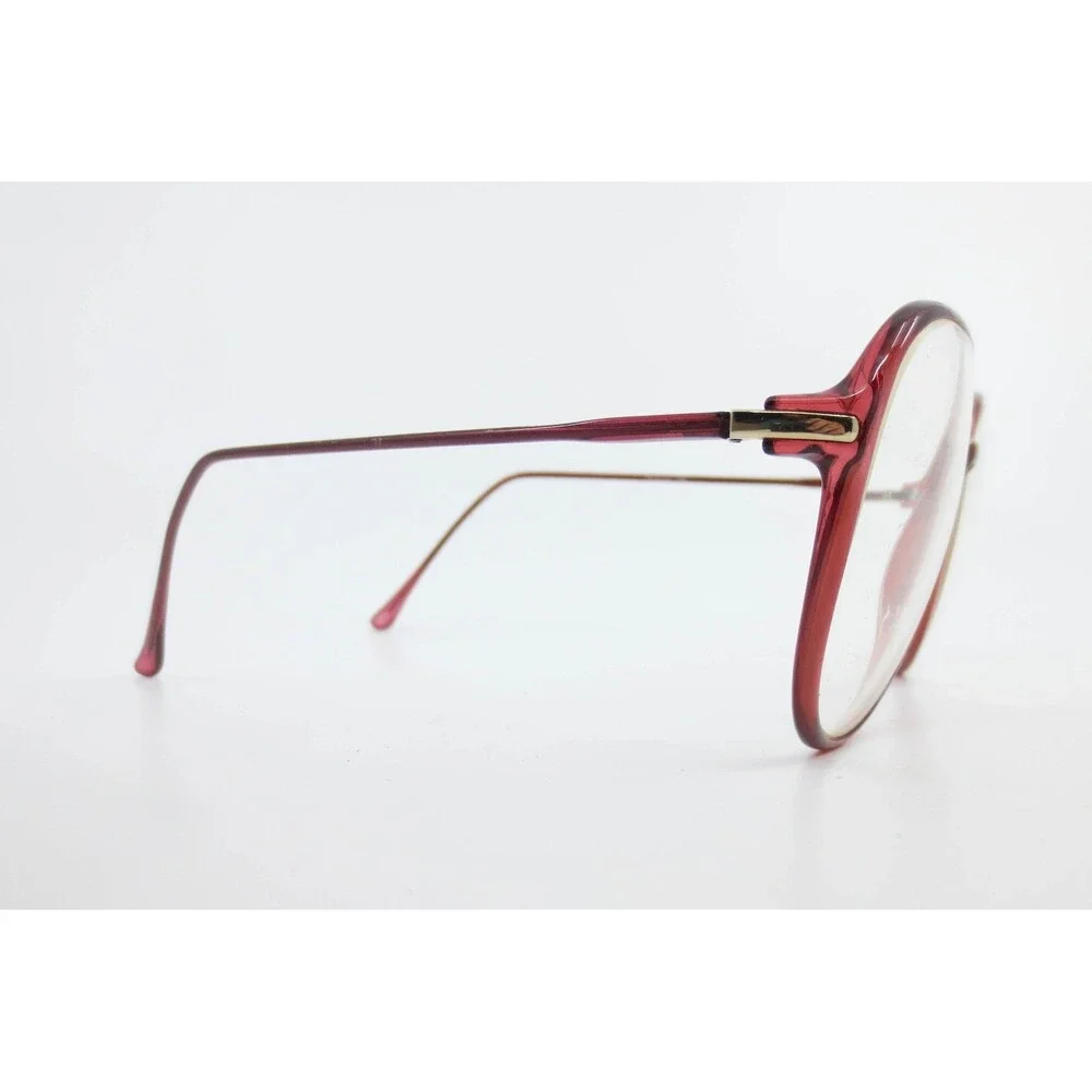 Wrangler Eyewear MOD 406 Red Round Full Rim Glasses Frames Japan Vintage 36434